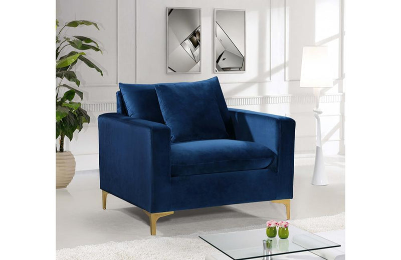 Dottie Gold Navy Chair