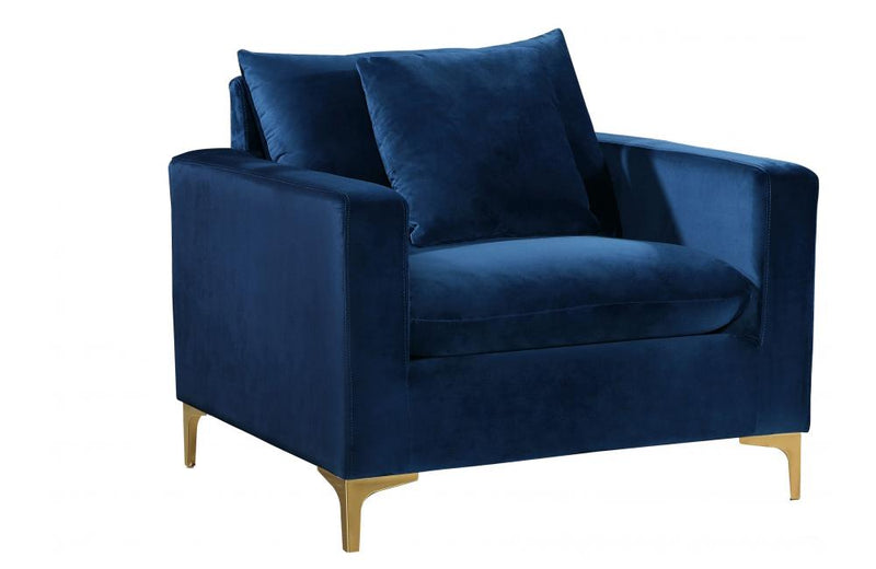 Dottie Gold Navy Chair