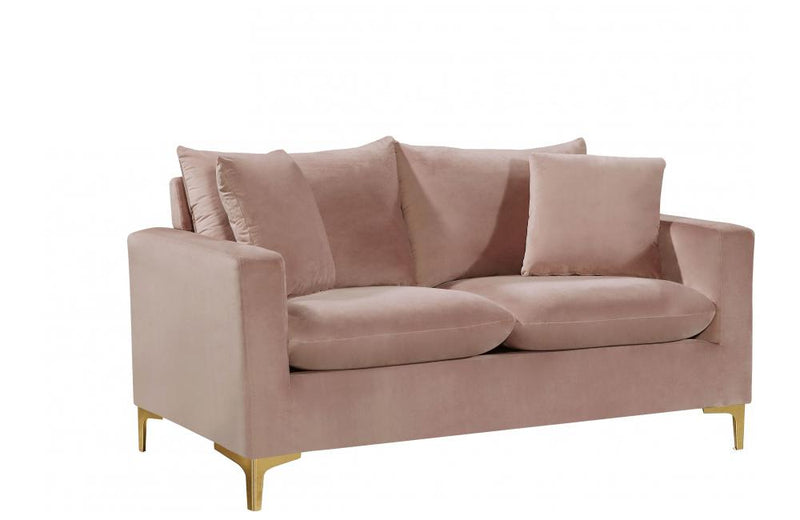 Dottie Gold Pink Love Seat