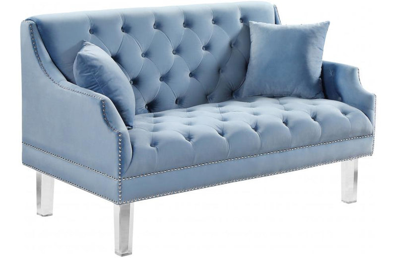 Jean Sky Blue Love Seat