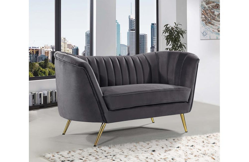 Alura Grey Love Seat