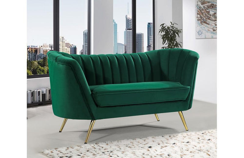 Alura Green Love Seat