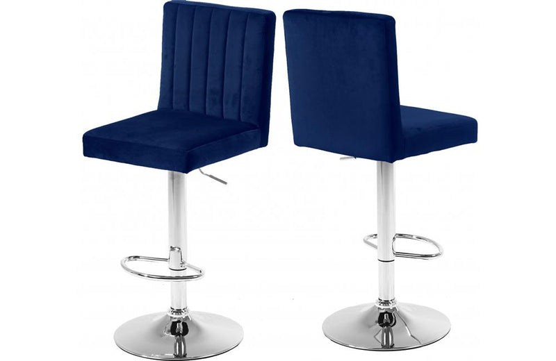 Abejundio Navy Bar Stool