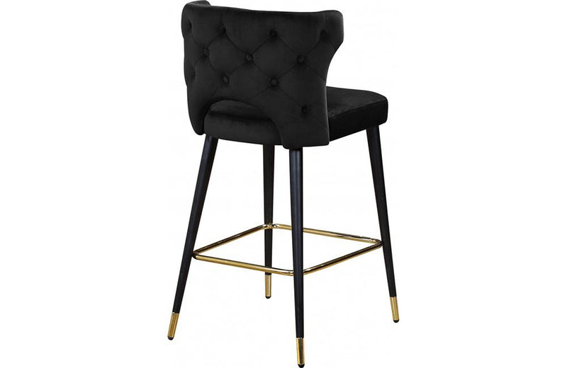 Bahati Black Bar Stool