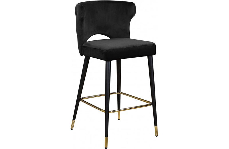 Bahati Black Bar Stool