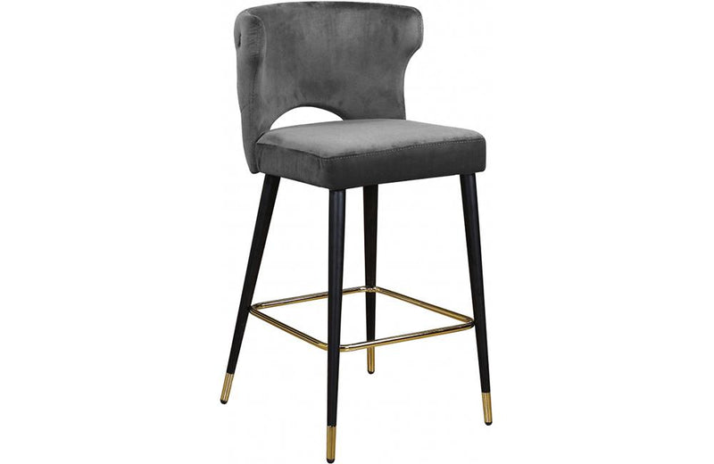 Bahati Grey Bar Stool