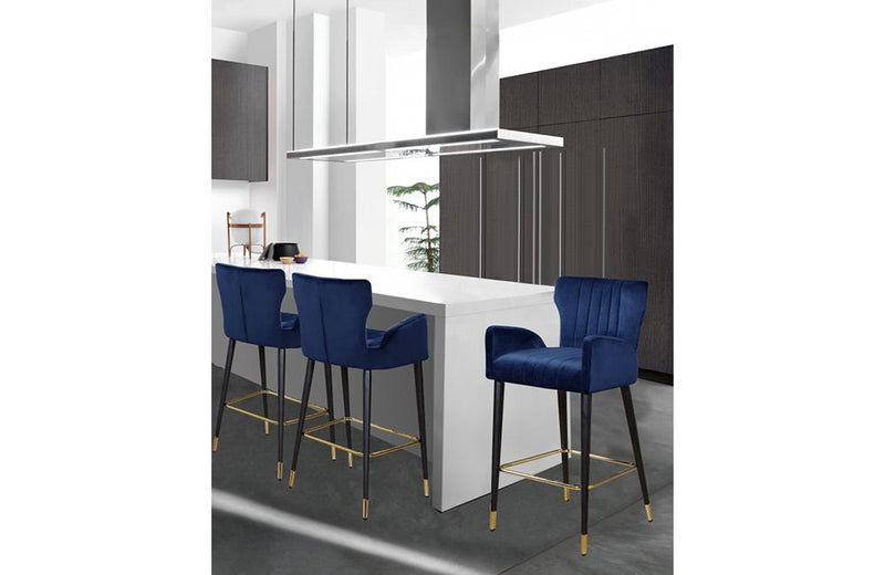 Bacchus Navy Bar Stool