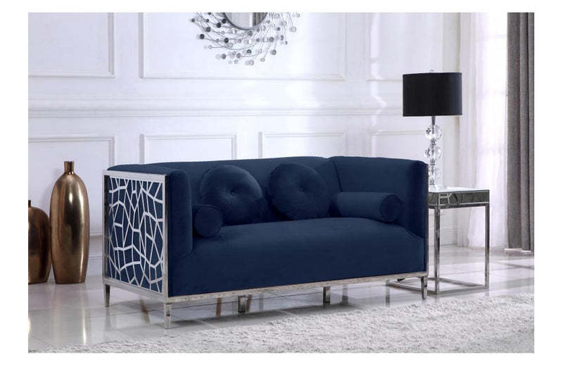 Parkin Navy Love Seat