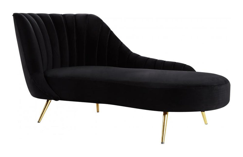 Alura Black Chaise