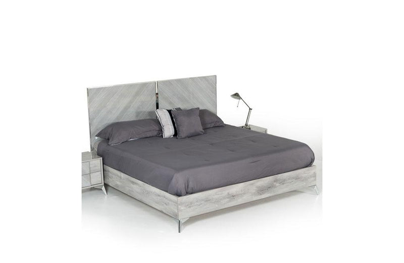 Alexa Italian Modern Bed Gray