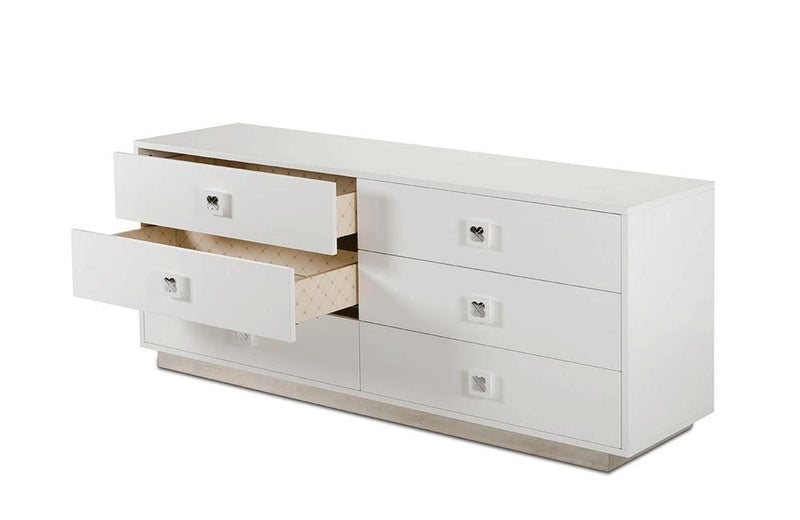 Modern White Gloss Dresser