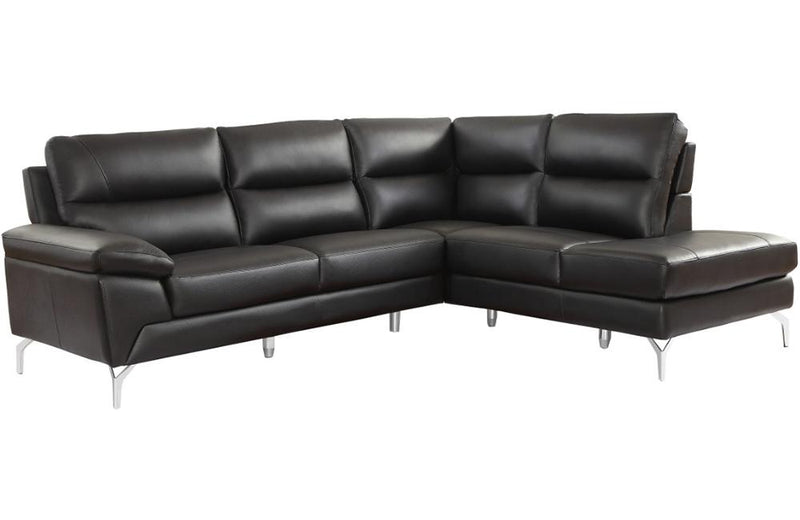 Bromley Black Sectional Sofa