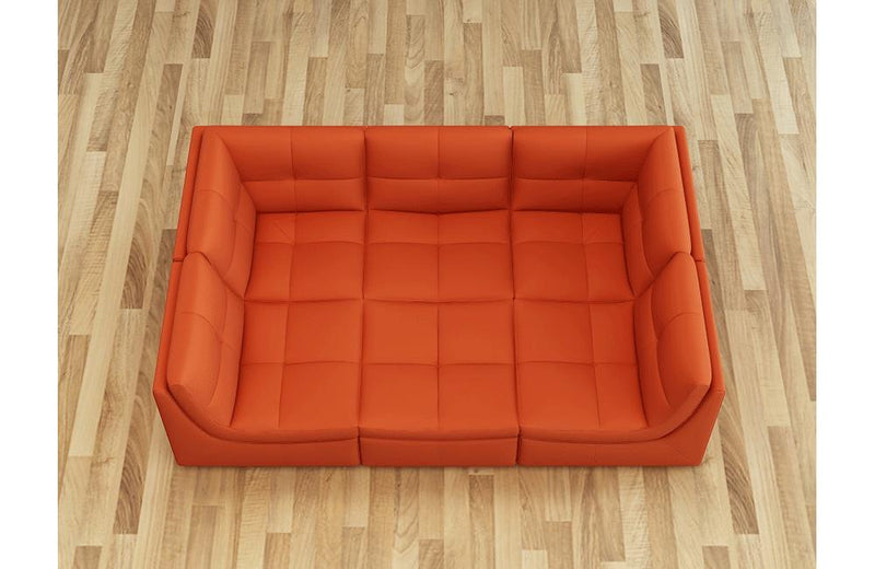 Daphne 6pc Sofa Set Orange