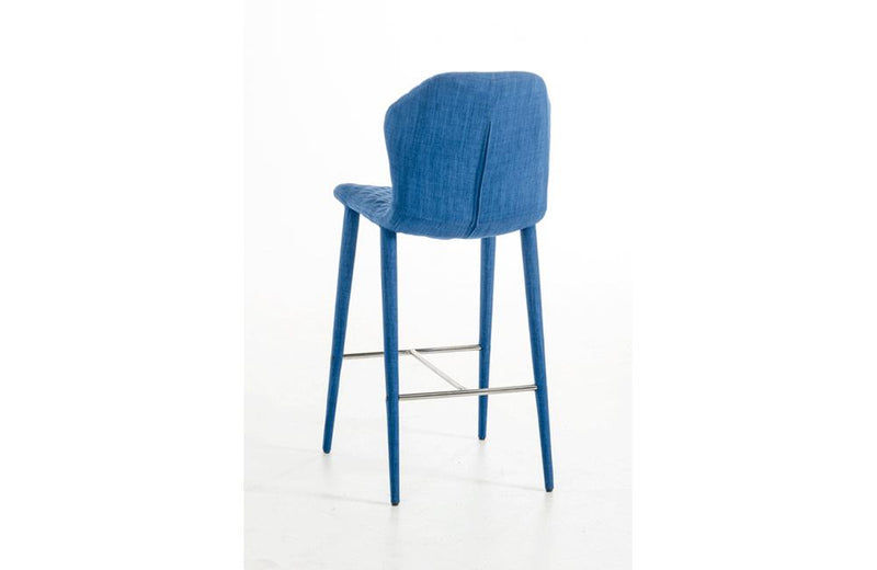 Astoria Modern Fabric Barstool Blue