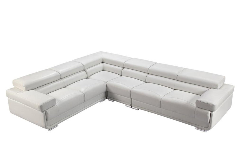 2119 White Sectional Sofa