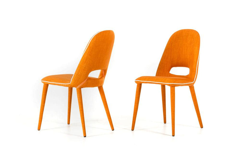 Eugene Modern Orange Fabric Dining Chair