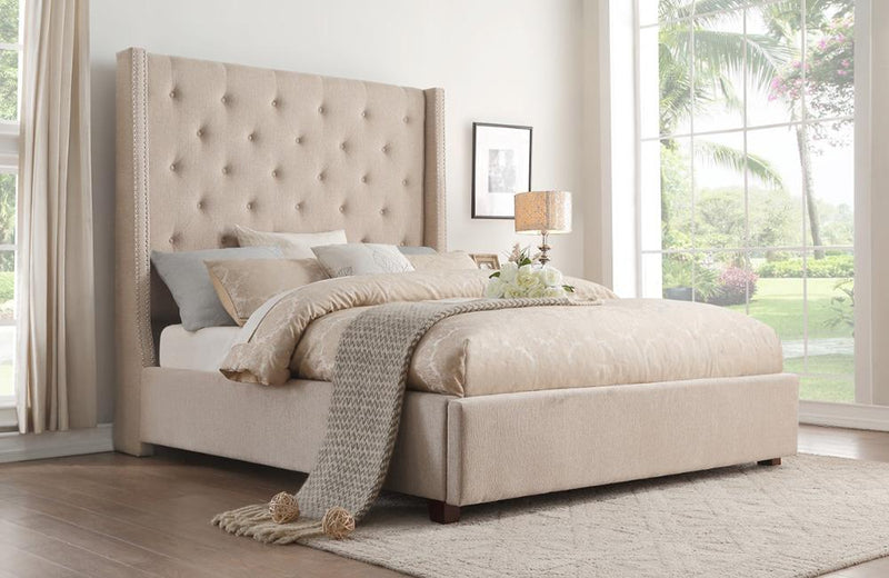 Zenna Brown Storage Bed