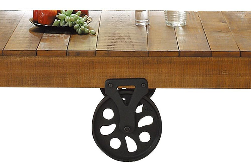 Fort William Cocktail Table With Functional Wheels