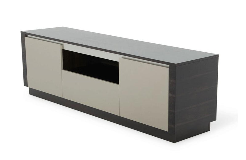 Caligari Modern Oak & Gray Gloss TV Stand