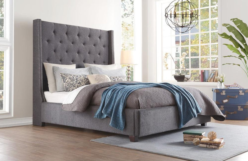 Zenna Gray Storage Bed