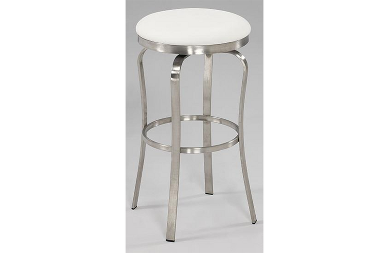 Emma Modern Backless Barstool White