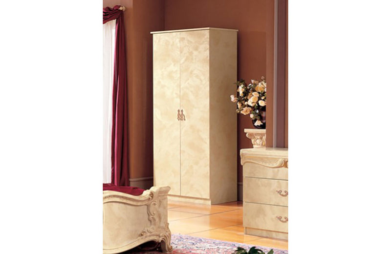 Barocco Ivory 2 Door Wardrobe