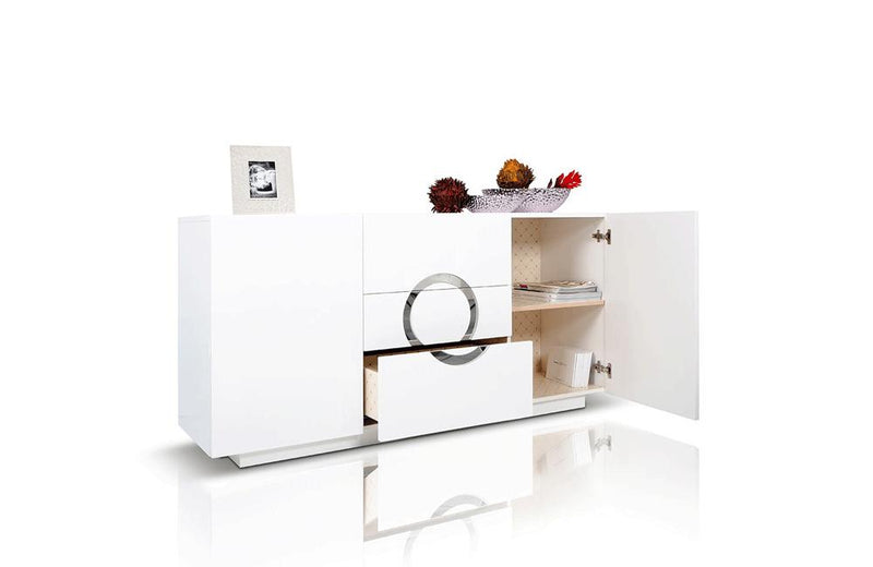 Ovidius Lacquer Modern Buffet White