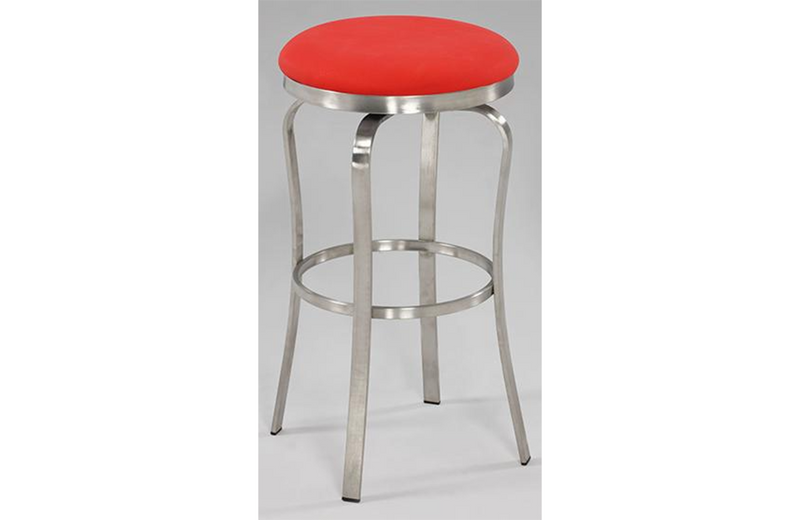 Emma Modern Backless Barstool Red