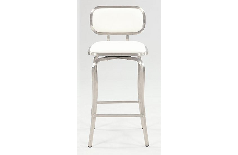 Ethen Modern Swivel Stool White