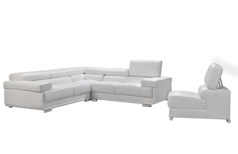 2119 White Sectional Sofa