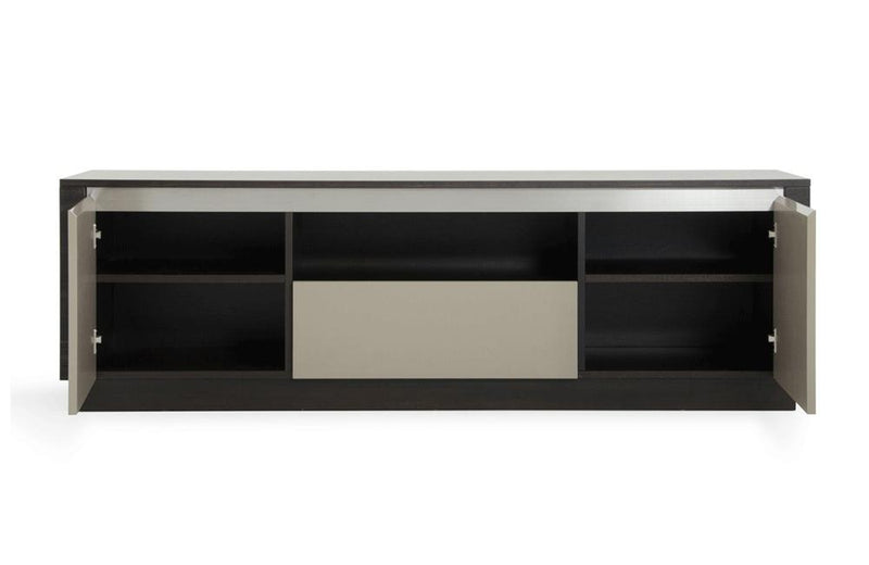 Caligari Modern Oak & Gray Gloss TV Stand