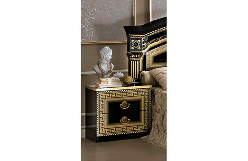 Aida Bedroom Black w/Gold, Camelgroup Italy