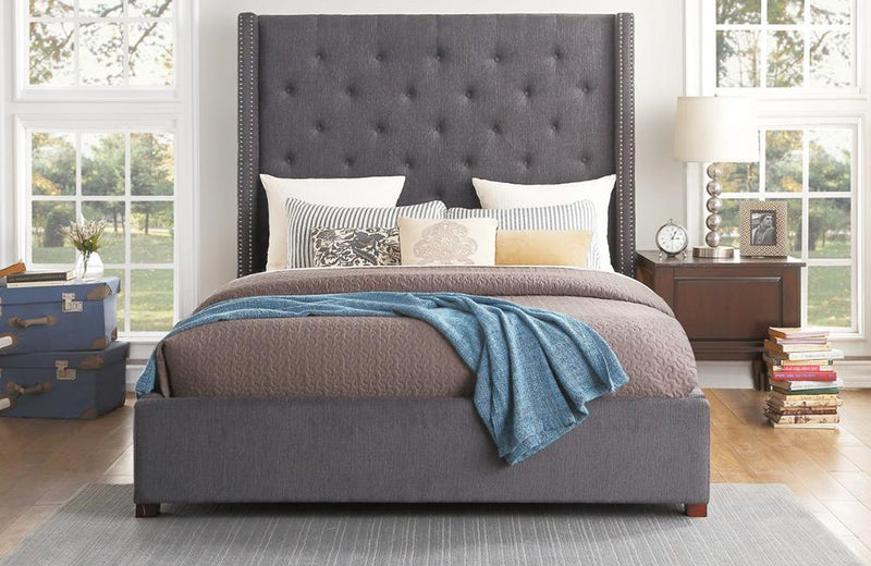 Zenna Gray Storage Bed