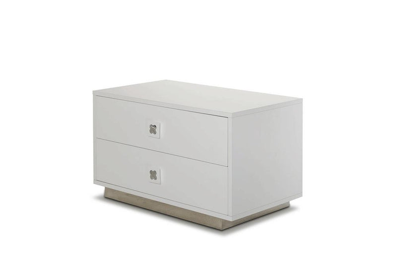 Modern White Gloss Nightstand