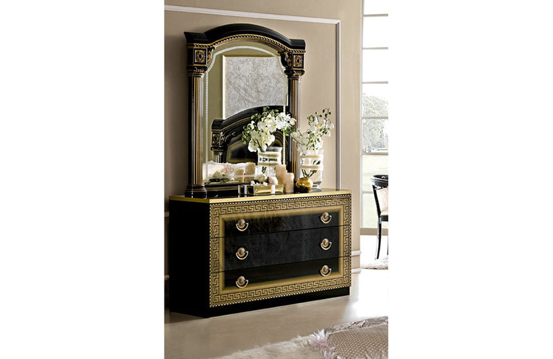 Aida Bedroom Black w/Gold, Camelgroup Italy