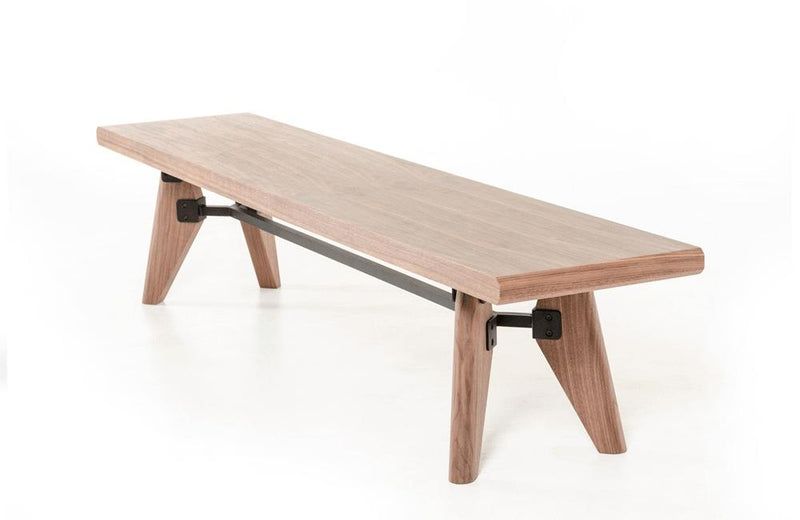 Kennedy Modern Walnut Dining Bench