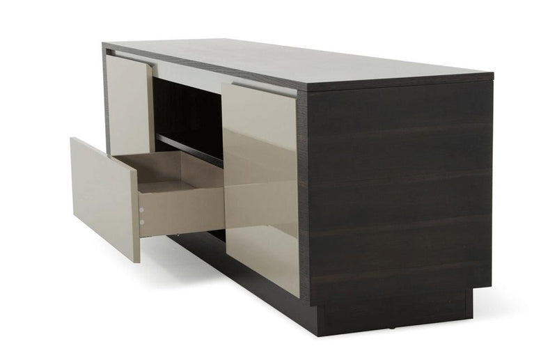 Caligari Modern Oak & Gray Gloss TV Stand