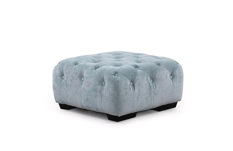 Metropolitan Mini Transitional Gray Fabric Sectional & Ottoman