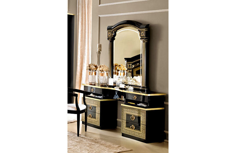 Aida Bedroom Black w/Gold, Camelgroup Italy