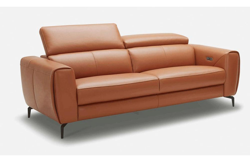 Scuzzo Caramel Reclining Leather Sofa