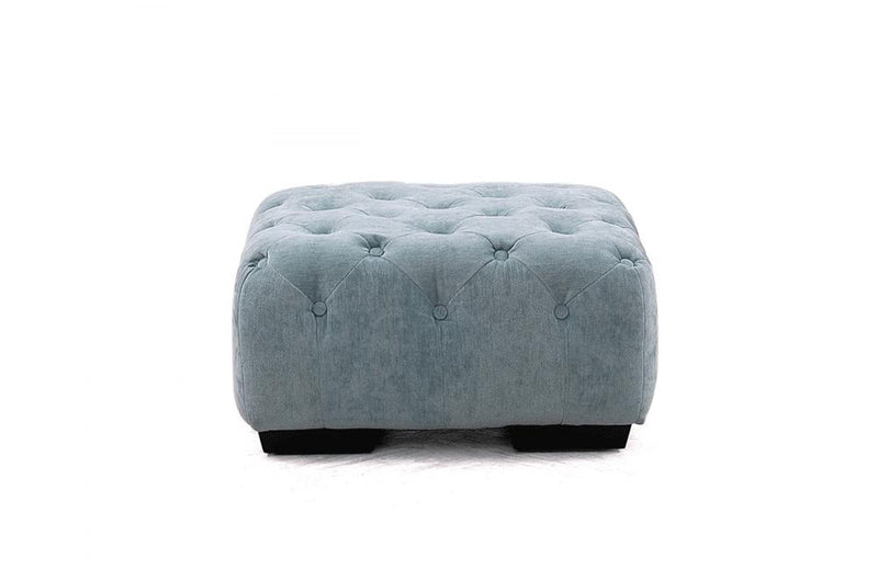 Metropolitan Mini Transitional Gray Fabric Sectional & Ottoman