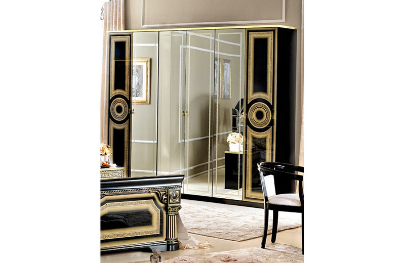 Aida Bedroom Black w/Gold, Camelgroup Italy