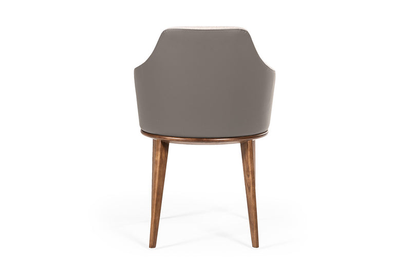 Modrest Megan Modern Beige & Grey Dining Chair