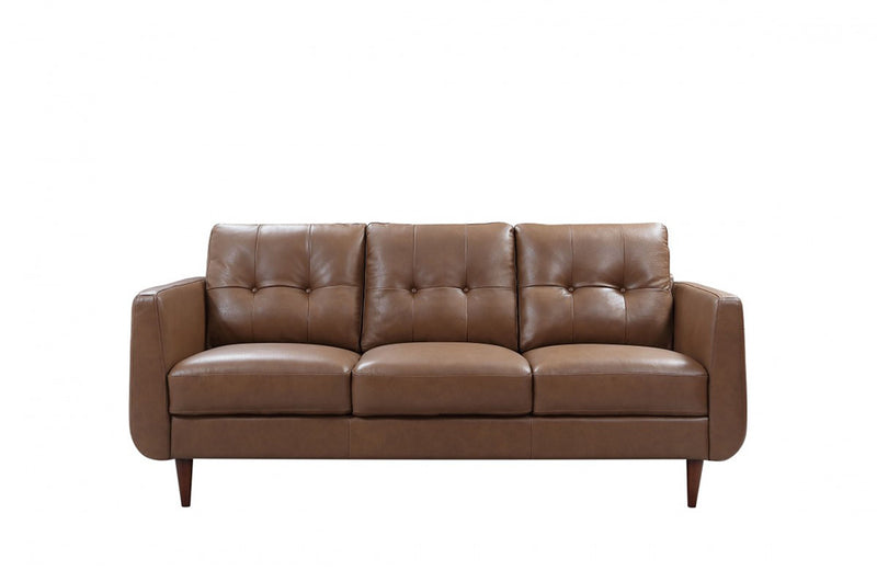 Divani Casa Lyman Modern Brown Sofa