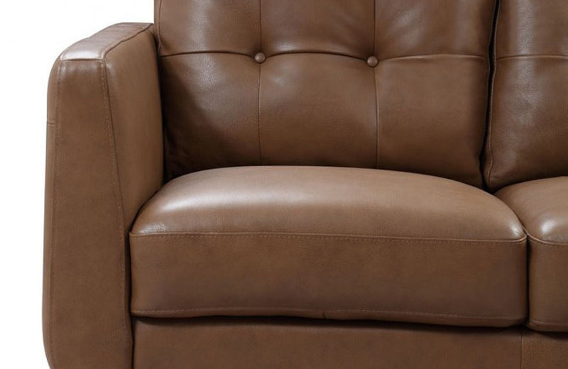 Divani Casa Lyman Modern Brown Sofa