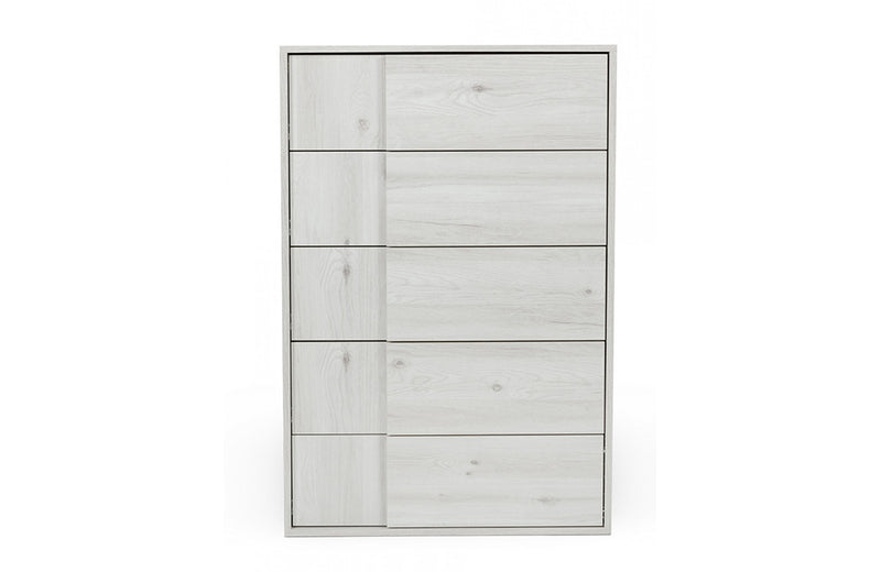 Nova Domus Asus Italian Modern White Washed Oak Chest