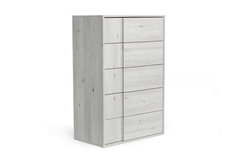 Nova Domus Asus Italian Modern White Washed Oak Chest