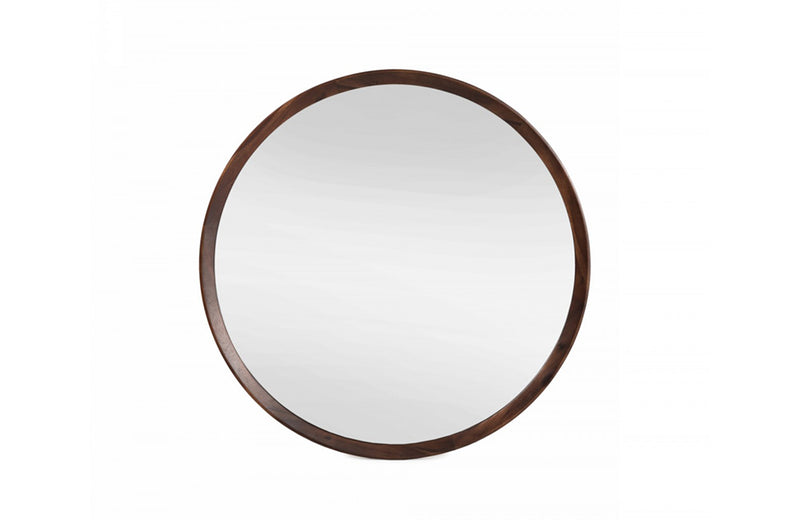 Modrest Selena Modern Round Acacia Mirror