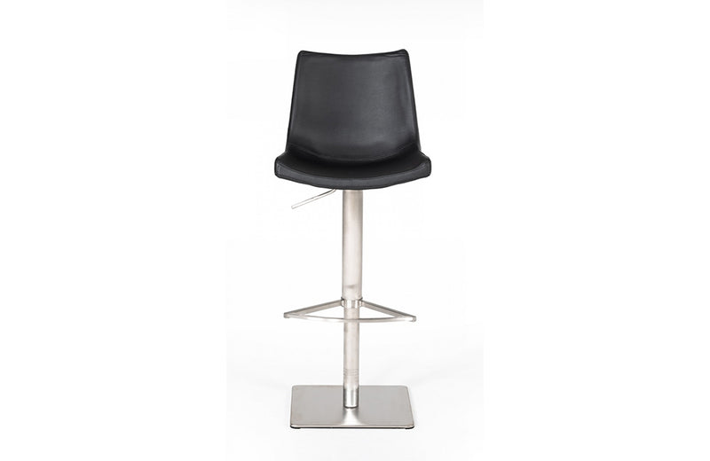 Modrest Aaron Modern Black Eco-Leather Bar Stool