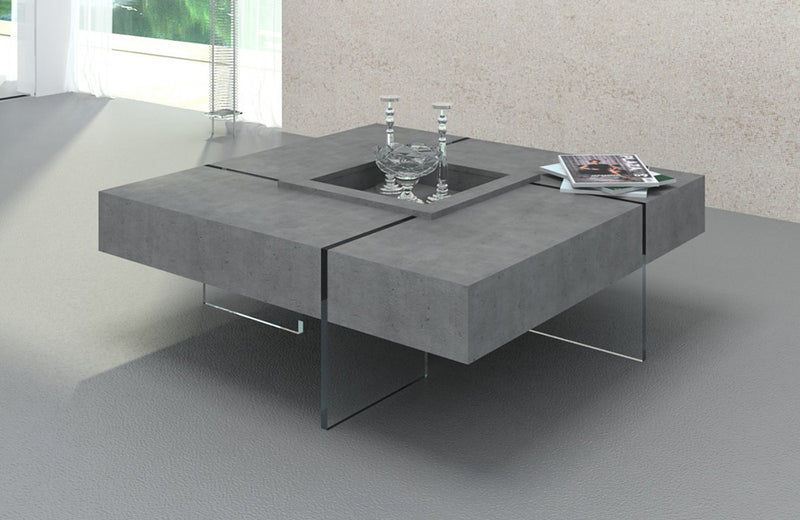 Modrest Shauna Modern Faux Concrete Floating Coffee Table